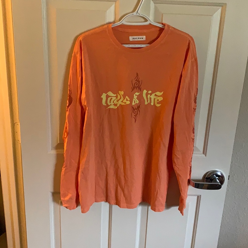 Orange PacSun long sleeve! Like new quality!!